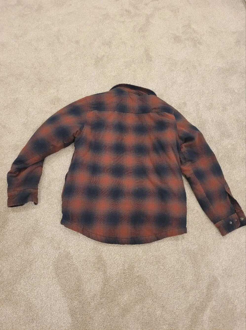 Grizzly Mountain Mens Sherpa Lined Button Up Flannel Jacket Size Medium